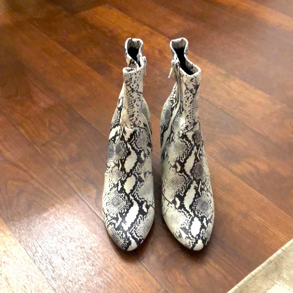 Cute Snake Print Booties